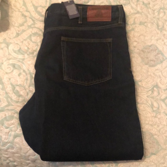 GREAT FOR WINTER!! Brand new!! Lands End Men’s Square Rigger Lined Jeans - Picture 1 of 5